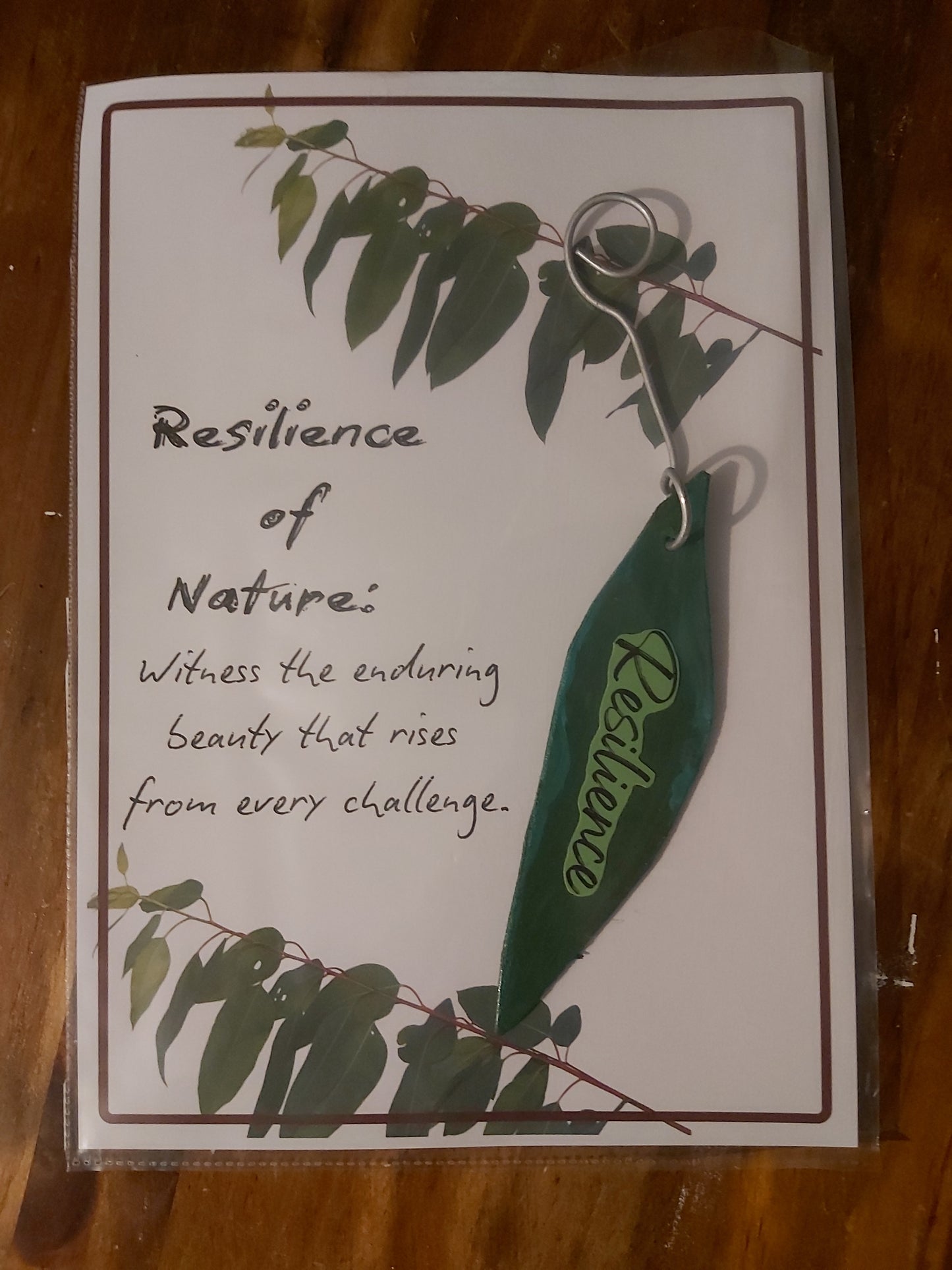 <img src="Resilience of Nature - Inspirational quote.jpg" alt="Resilience of Nature - Inspirational quote - witness the enduring beauty that rises from every challenge gift A4 frameable with 3D gum leaf">