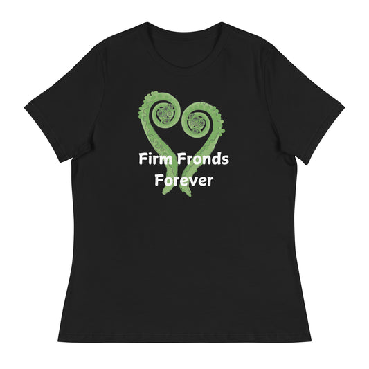 <img src="friendship tshirt.jpg" alt="black tshirt with saying on front firm friends forever between two green fern fronds curled into each other">