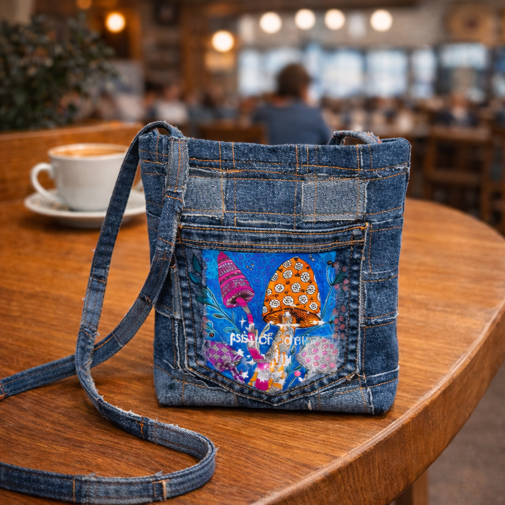 Original Recycled Denim Handbag | Handmade Aussie Gift